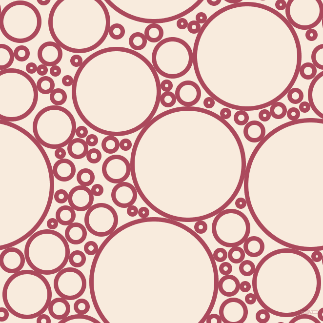bubbles, circles, sponge, big, medium, small, 9 pixel line width, Hippie Pink and Bridal Heath circles bubbles sponge soap seamless tileable