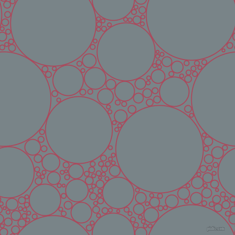 bubbles, circles, sponge, big, medium, small, 2 pixel line width, Hippie Pink and Regent Grey circles bubbles sponge soap seamless tileable