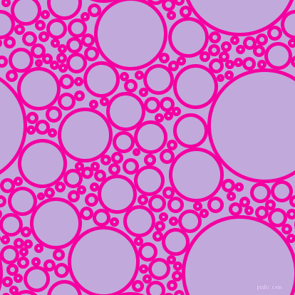 bubbles, circles, sponge, big, medium, small, 5 pixel line width, Hollywood Cerise and Perfume circles bubbles sponge soap seamless tileable