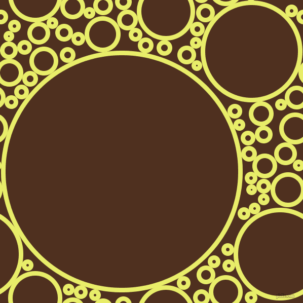 bubbles, circles, sponge, big, medium, small, 9 pixel line width, Honeysuckle and Indian Tan circles bubbles sponge soap seamless tileable