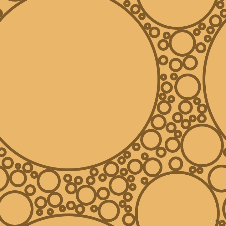 bubbles, circles, sponge, big, medium, small, 9 pixel line width, Hot Curry and Harvest Gold circles bubbles sponge soap seamless tileable