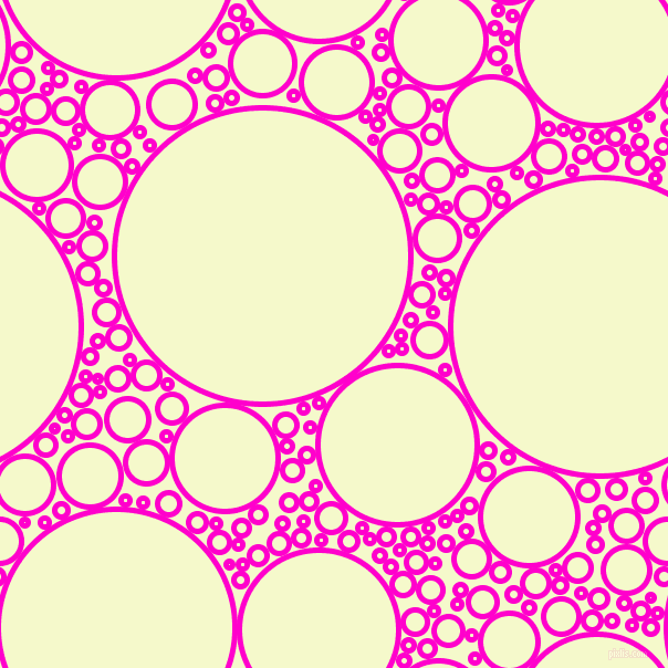 bubbles, circles, sponge, big, medium, small, 5 pixel line width, Hot Magenta and Carla circles bubbles sponge soap seamless tileable