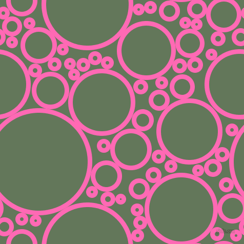 bubbles, circles, sponge, big, medium, small, 9 pixel line width, Hot Pink and Axolotl circles bubbles sponge soap seamless tileable