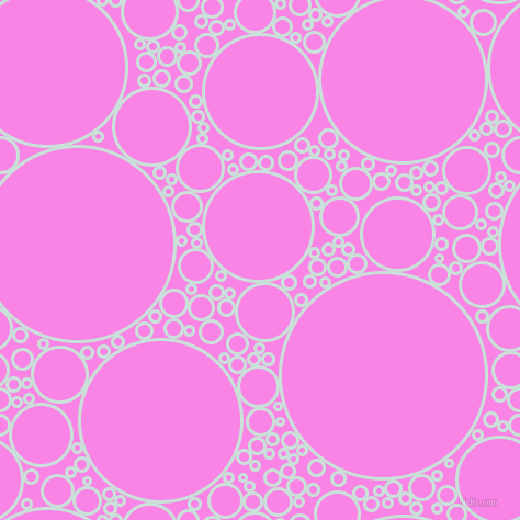 bubbles, circles, sponge, big, medium, small, 3 pixel line width, Iceberg and Pale Magenta circles bubbles sponge soap seamless tileable