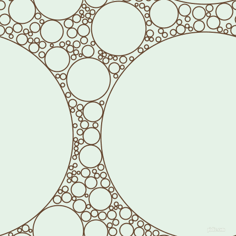 bubbles, circles, sponge, big, medium, small, 2 pixel line width, Irish Coffee and Polar circles bubbles sponge soap seamless tileable