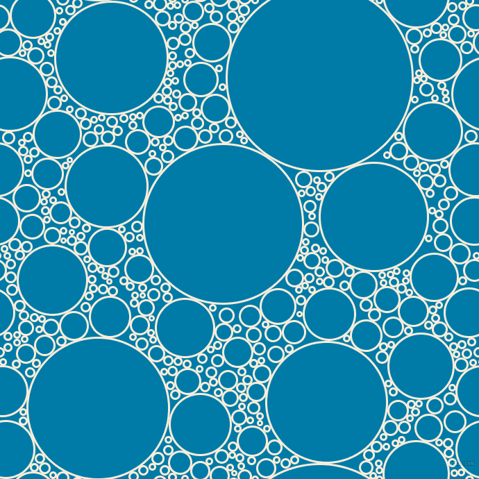 bubbles, circles, sponge, big, medium, small, 3 pixel line width, Island Spice and Cerulean circles bubbles sponge soap seamless tileable