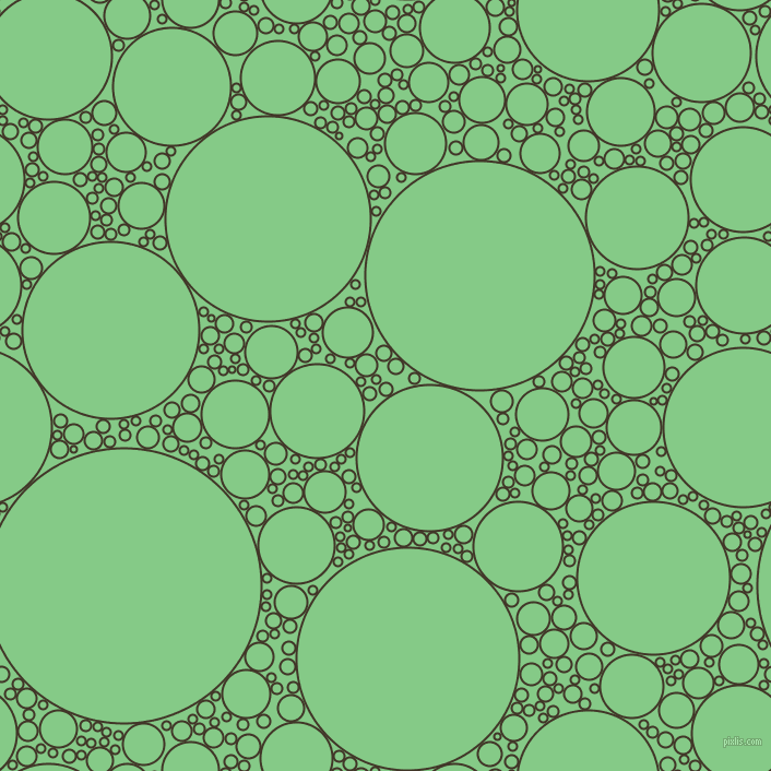 bubbles, circles, sponge, big, medium, small, 2 pixel line width, Jacko Bean and De York circles bubbles sponge soap seamless tileable