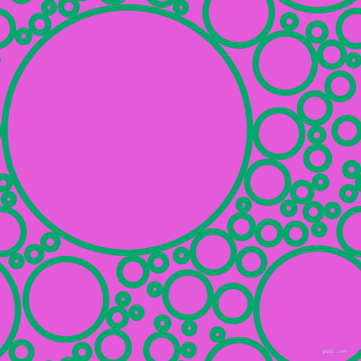 bubbles, circles, sponge, big, medium, small, 9 pixel line width, Jade and Free Speech Magenta circles bubbles sponge soap seamless tileable