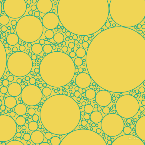 bubbles, circles, sponge, big, medium, small, 2 pixel line width, Jungle Green and Portica circles bubbles sponge soap seamless tileable