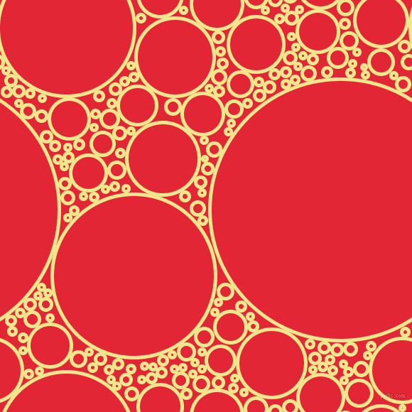 bubbles, circles, sponge, big, medium, small, 5 pixel line width, Khaki and Alizarin circles bubbles sponge soap seamless tileable