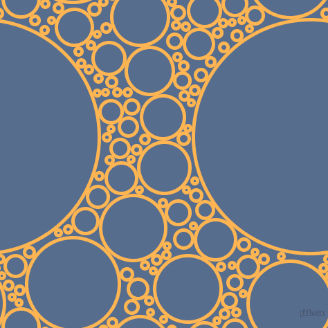 bubbles, circles, sponge, big, medium, small, 5 pixel line width, Koromiko and Kashmir Blue circles bubbles sponge soap seamless tileable