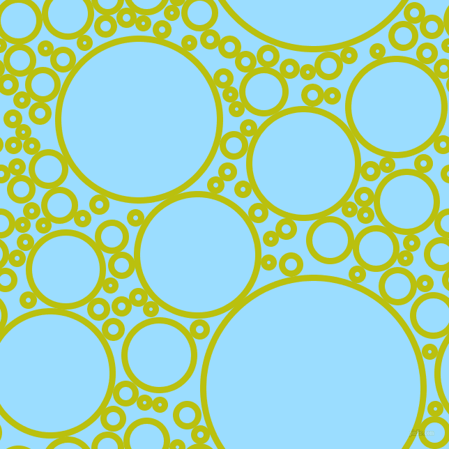 bubbles, circles, sponge, big, medium, small, 9 pixel line width, La Rioja and Columbia Blue circles bubbles sponge soap seamless tileable