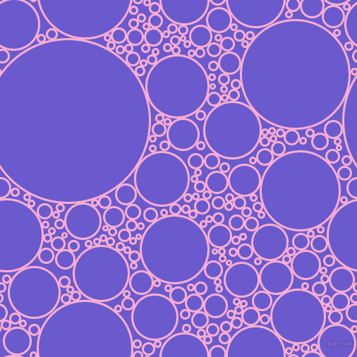 bubbles, circles, sponge, big, medium, small, 3 pixel line width, Lavender Pink and Slate Blue circles bubbles sponge soap seamless tileable