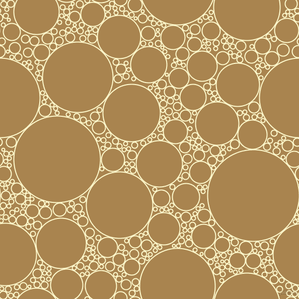 bubbles, circles, sponge, big, medium, small, 2 pixel line width, Lemon Chiffon and Muddy Waters circles bubbles sponge soap seamless tileable
