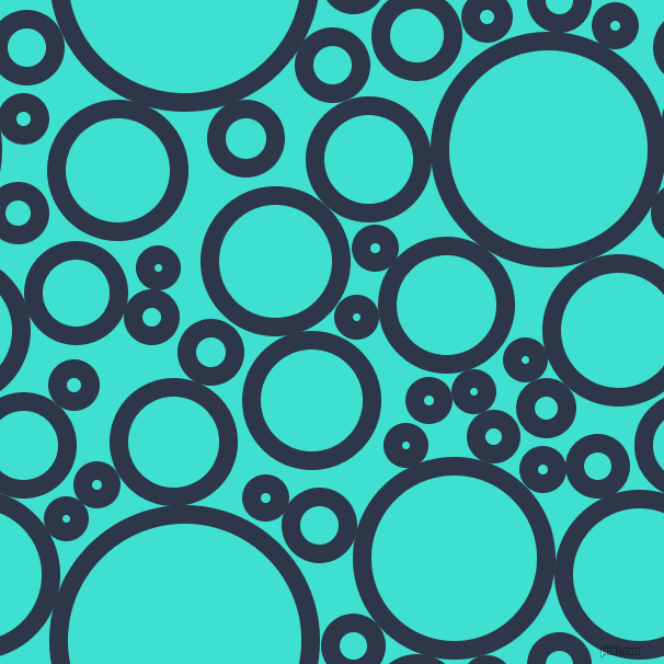 bubbles, circles, sponge, big, medium, small, 17 pixel line width, Licorice and Turquoise circles bubbles sponge soap seamless tileable