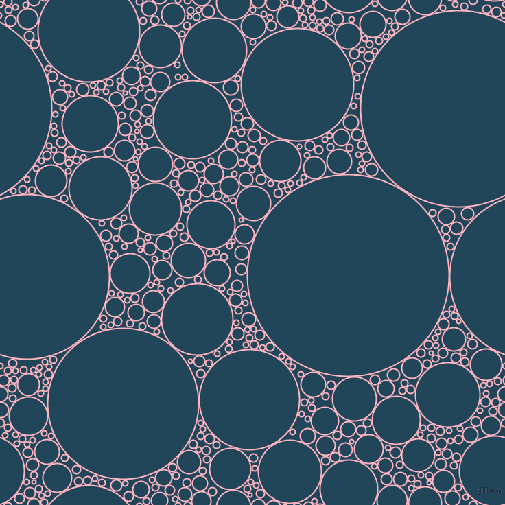 bubbles, circles, sponge, big, medium, small, 2 pixel line width, Light Pink and Astronaut Blue circles bubbles sponge soap seamless tileable