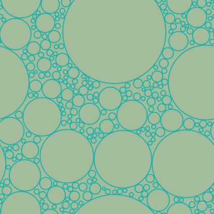 bubbles, circles, sponge, big, medium, small, 2 pixel line width, Light Sea Green and Spring Rain circles bubbles sponge soap seamless tileable
