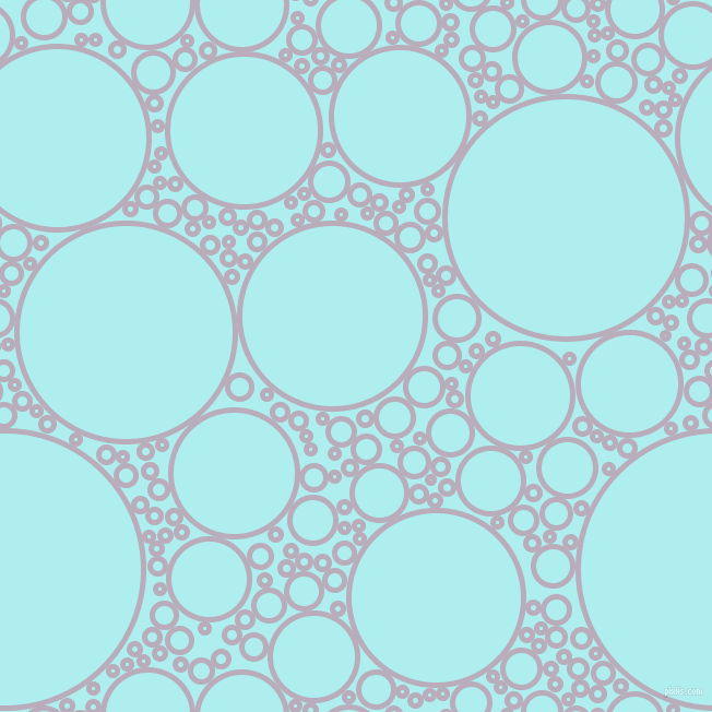 bubbles, circles, sponge, big, medium, small, 5 pixel line width, Lola and Pale Turquoise circles bubbles sponge soap seamless tileable