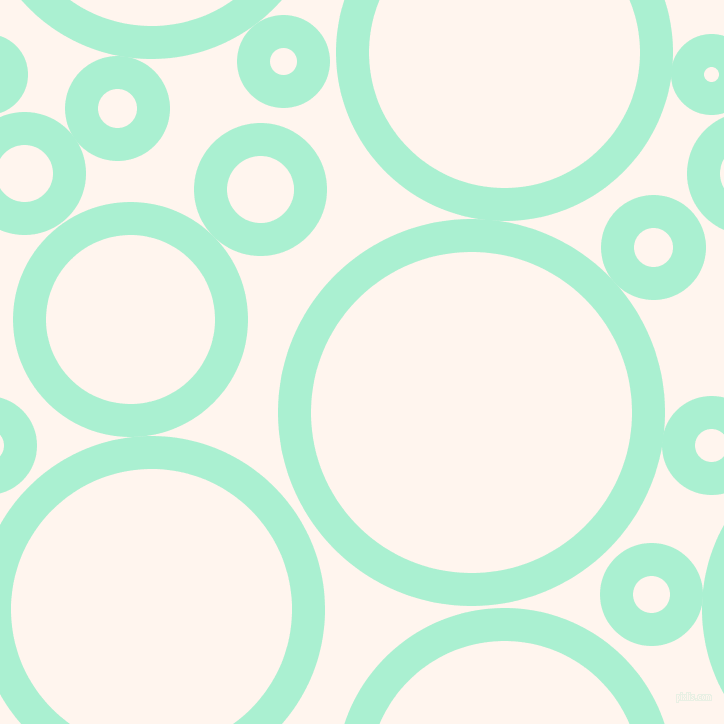 bubbles, circles, sponge, big, medium, small, 33 pixel line width, Magic Mint and Seashell circles bubbles sponge soap seamless tileable