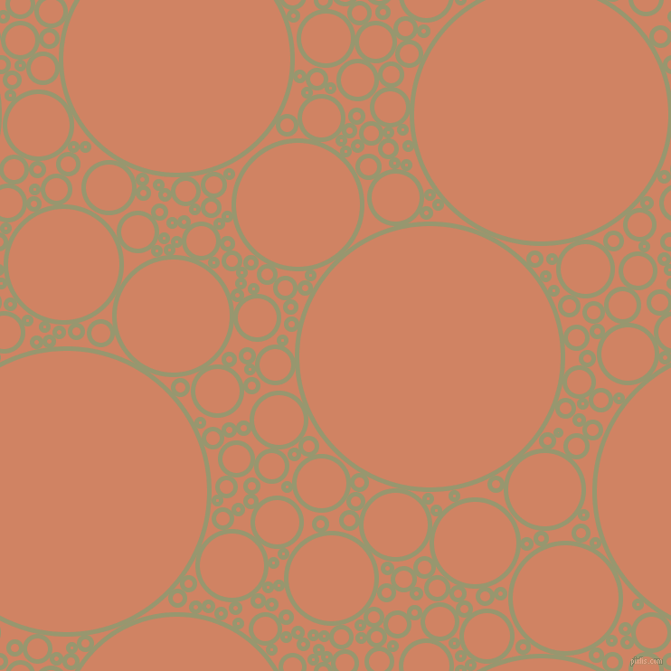 bubbles, circles, sponge, big, medium, small, 5 pixel line width, Malachite Green and Burning Sand circles bubbles sponge soap seamless tileable