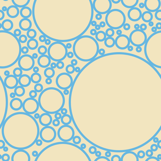 bubbles, circles, sponge, big, medium, small, 9 pixel line width, Malibu and Half Colonial White circles bubbles sponge soap seamless tileable