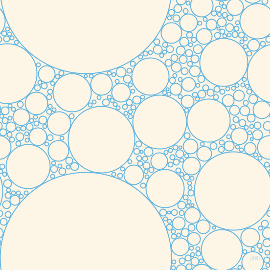 bubbles, circles, sponge, big, medium, small, 2 pixel line width, Malibu and Old Lace circles bubbles sponge soap seamless tileable