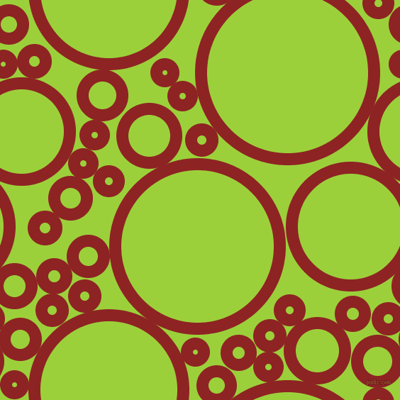 bubbles, circles, sponge, big, medium, small, 17 pixel line width, Mandarian Orange and Atlantis circles bubbles sponge soap seamless tileable