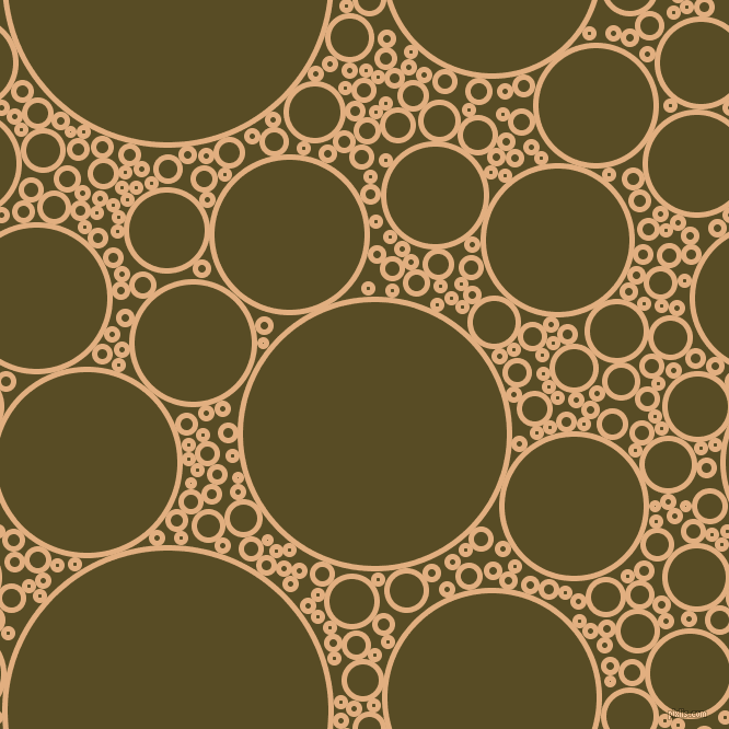 bubbles, circles, sponge, big, medium, small, 5 pixel line width, Manhattan and Bronze Olive circles bubbles sponge soap seamless tileable