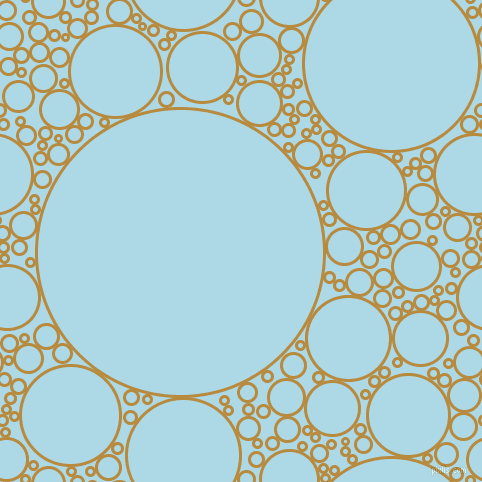 bubbles, circles, sponge, big, medium, small, 3 pixel line width, Marigold and Light Blue circles bubbles sponge soap seamless tileable