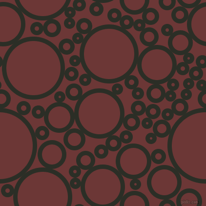 bubbles, circles, sponge, big, medium, small, 9 pixel line width, Marshland and Sanguine Brown circles bubbles sponge soap seamless tileable