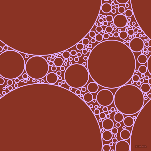 bubbles, circles, sponge, big, medium, small, 3 pixel line width, Mauve and Burnt Umber circles bubbles sponge soap seamless tileable