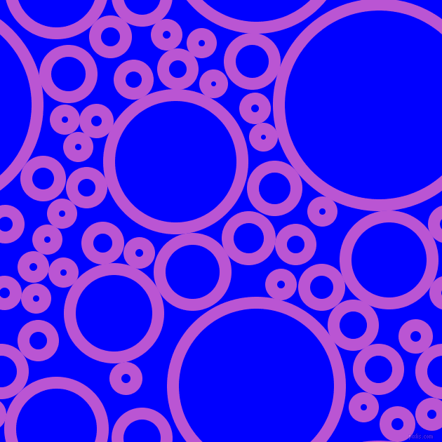 bubbles, circles, sponge, big, medium, small, 17 pixel line width, Medium Orchid and Blue circles bubbles sponge soap seamless tileable