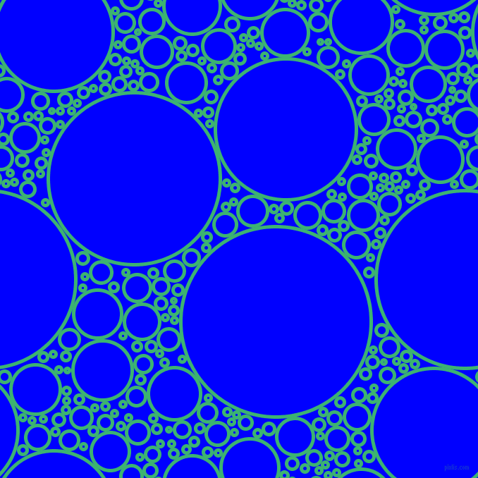 bubbles, circles, sponge, big, medium, small, 5 pixel line width, Medium Sea Green and Blue circles bubbles sponge soap seamless tileable