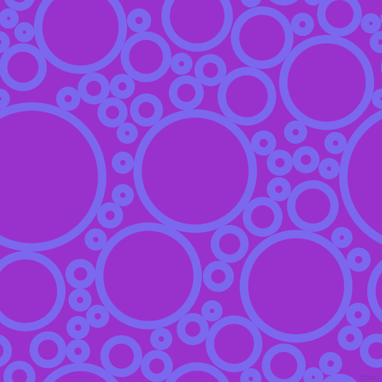 bubbles, circles, sponge, big, medium, small, 17 pixel line width, Medium Slate Blue and Dark Orchid circles bubbles sponge soap seamless tileable