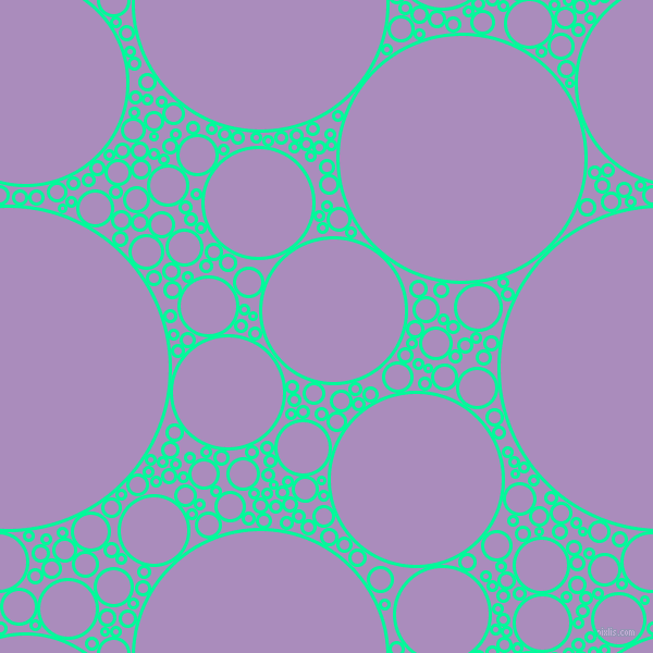 bubbles, circles, sponge, big, medium, small, 3 pixel line width, Medium Spring Green and East Side circles bubbles sponge soap seamless tileable