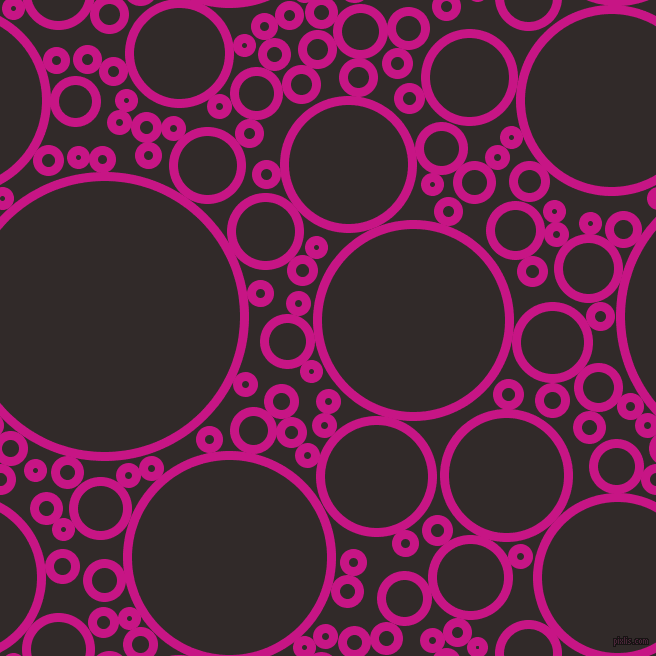 bubbles, circles, sponge, big, medium, small, 9 pixel line width, Medium Violet Red and Livid Brown circles bubbles sponge soap seamless tileable