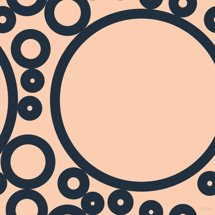 bubbles, circles, sponge, big, medium, small, 33 pixel line width, Midnight and Apricot circles bubbles sponge soap seamless tileable