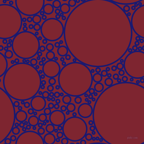 bubbles, circles, sponge, big, medium, small, 5 pixel line width, Midnight Blue and Scarlett circles bubbles sponge soap seamless tileable