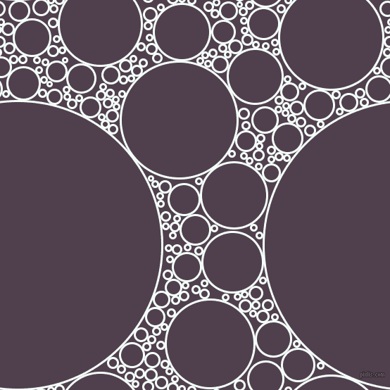 bubbles, circles, sponge, big, medium, small, 3 pixel line width, Mint Cream and Purple Taupe circles bubbles sponge soap seamless tileable