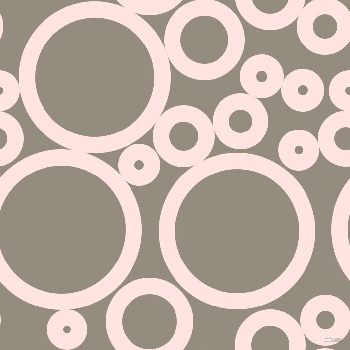 bubbles, circles, sponge, big, medium, small, 33 pixel line width, Misty Rose and Heathered Grey circles bubbles sponge soap seamless tileable