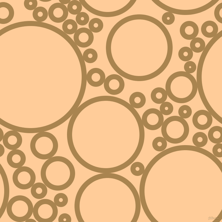 bubbles, circles, sponge, big, medium, small, 17 pixel line width, Muddy Waters and Peach-Orange circles bubbles sponge soap seamless tileable