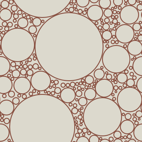 bubbles, circles, sponge, big, medium, small, 3 pixel line width, Mule Fawn and Milk White circles bubbles sponge soap seamless tileable