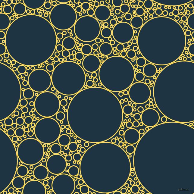 bubbles, circles, sponge, big, medium, small, 3 pixel line width, Mustard and Blue Whale circles bubbles sponge soap seamless tileable