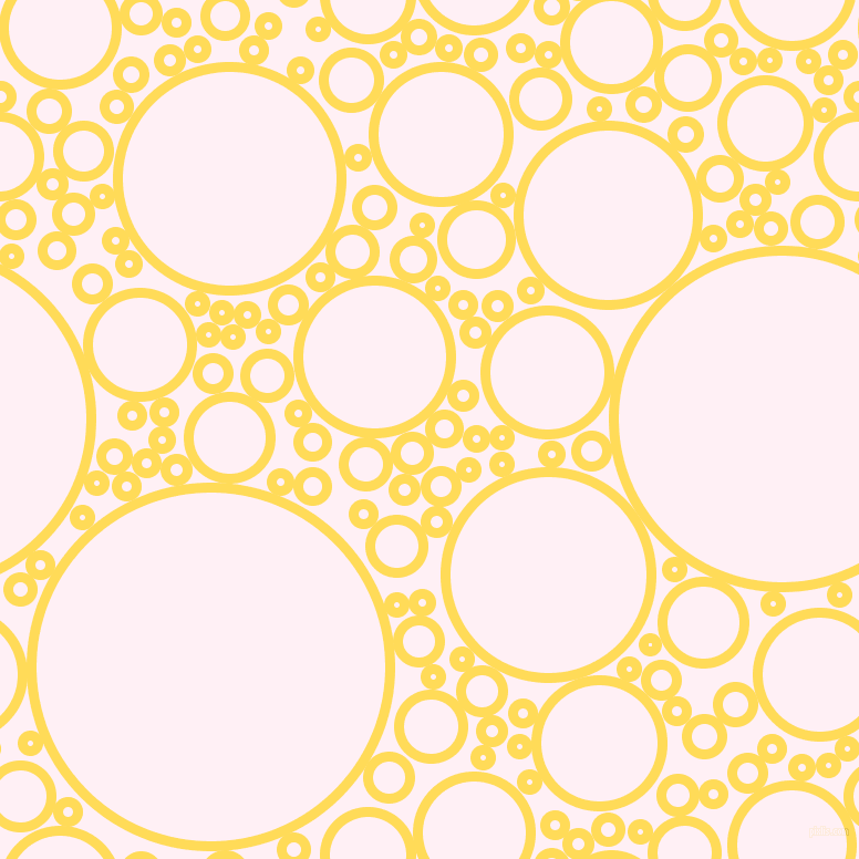 bubbles, circles, sponge, big, medium, small, 9 pixel line width, Mustard and Lavender Blush circles bubbles sponge soap seamless tileable