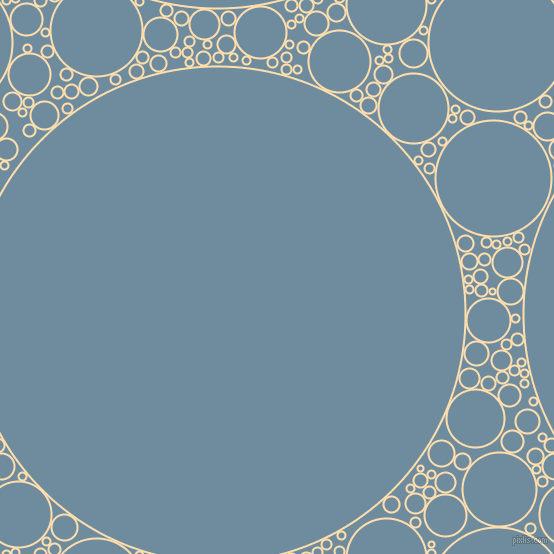 bubbles, circles, sponge, big, medium, small, 2 pixel line width, Navajo White and Bermuda Grey circles bubbles sponge soap seamless tileable