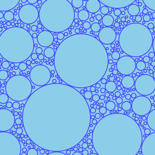 bubbles, circles, sponge, big, medium, small, 3 pixel line width, Neon Blue and Anakiwa circles bubbles sponge soap seamless tileable