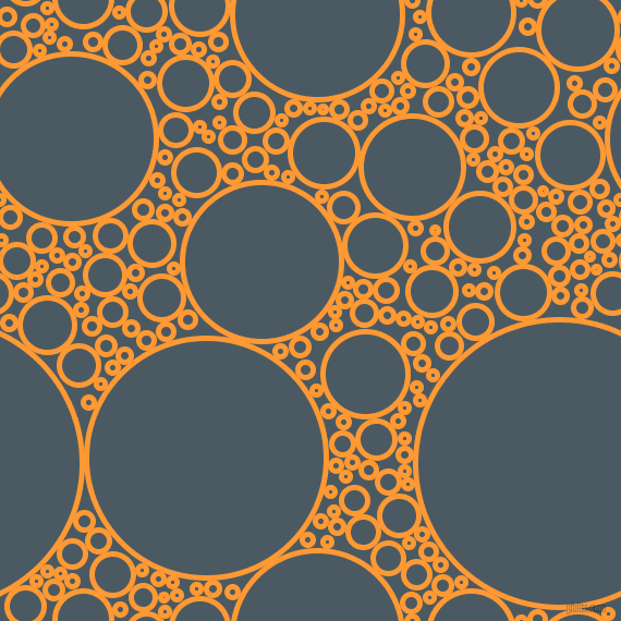 bubbles, circles, sponge, big, medium, small, 5 pixel line width, Neon Carrot and Fiord circles bubbles sponge soap seamless tileable
