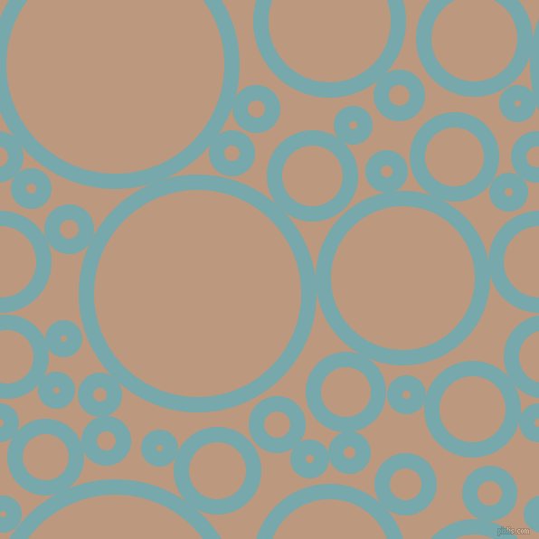 bubbles, circles, sponge, big, medium, small, 17 pixel line width, Neptune and Pale Taupe circles bubbles sponge soap seamless tileable