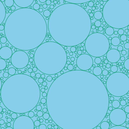 bubbles, circles, sponge, big, medium, small, 2 pixel line width, Niagara and Sky Blue circles bubbles sponge soap seamless tileable