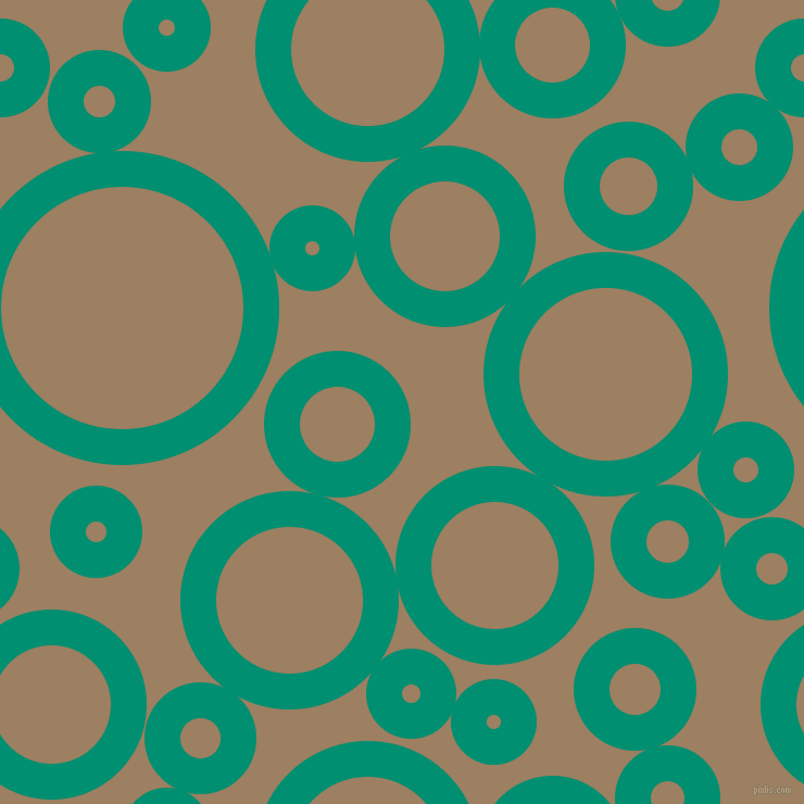 bubbles, circles, sponge, big, medium, small, 33 pixel line width, Observatory and Sorrell Brown circles bubbles sponge soap seamless tileable